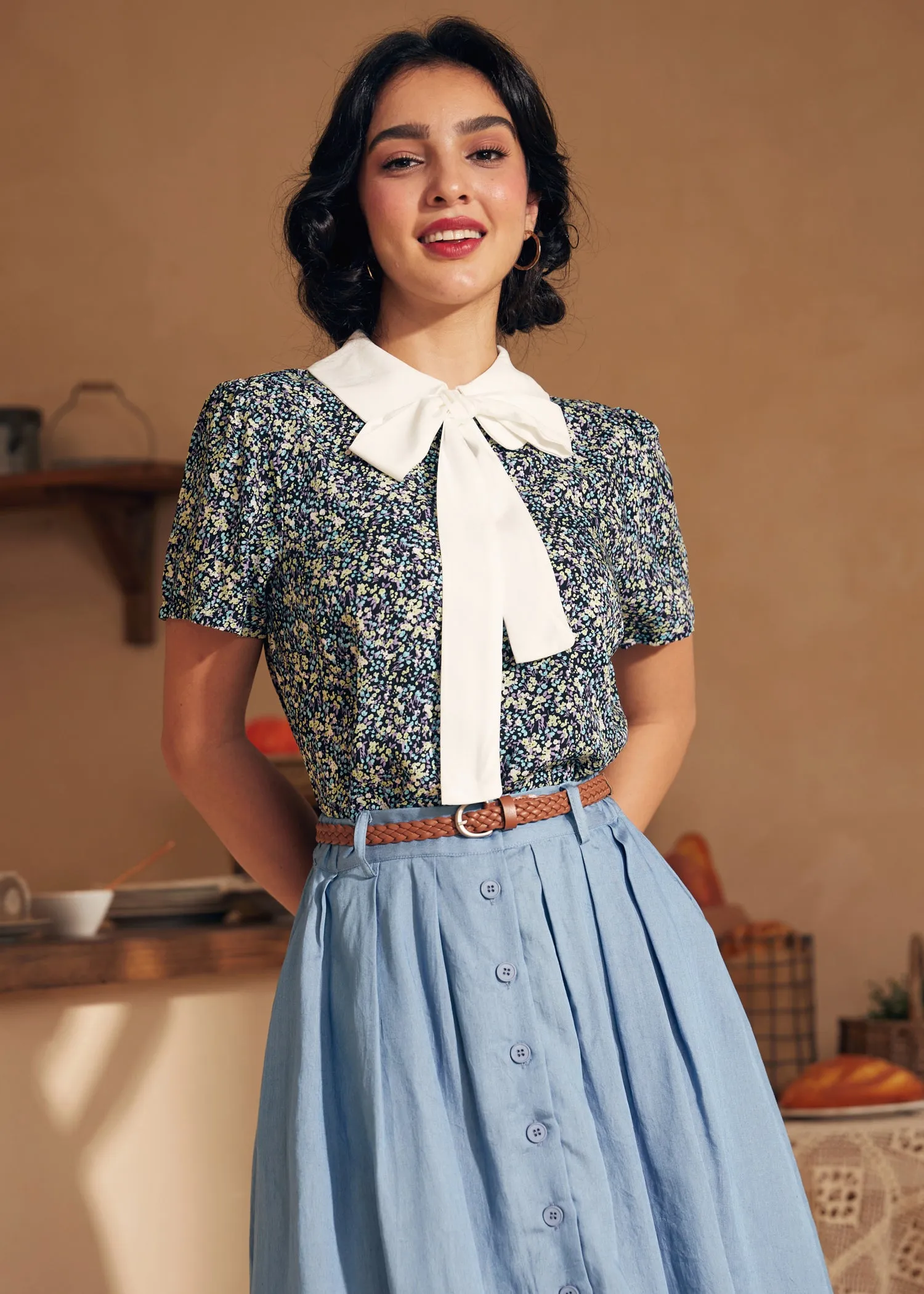 Positive First Impressions Tie-Neck Blouse (Final Sale) sold by Modcloth product image thumbnail 3