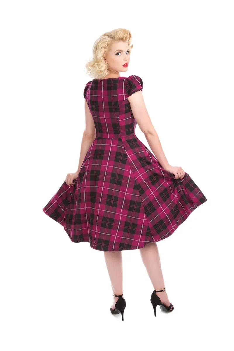 Purple Plaid Swing Dress sold by Modcloth product image thumbnail 2