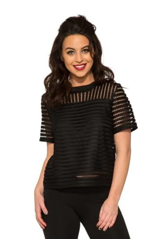 Battersea Mesh Top made by Modcloth