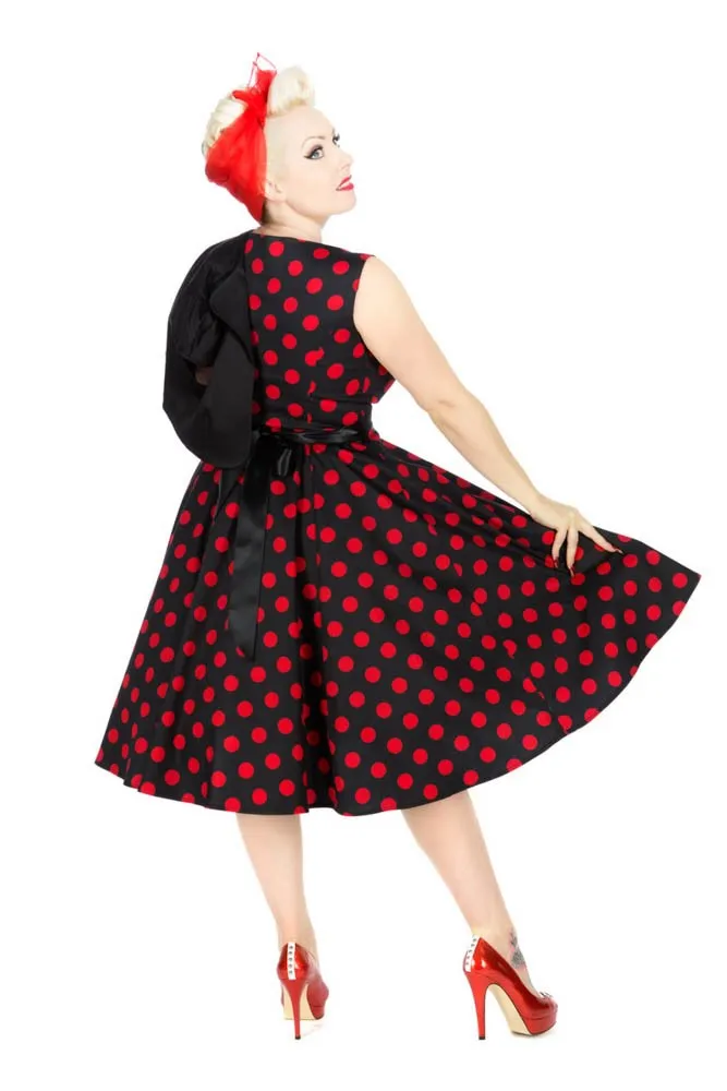 Black & Red Polka Dot Swing Dress sold by Modcloth product image thumbnail 3