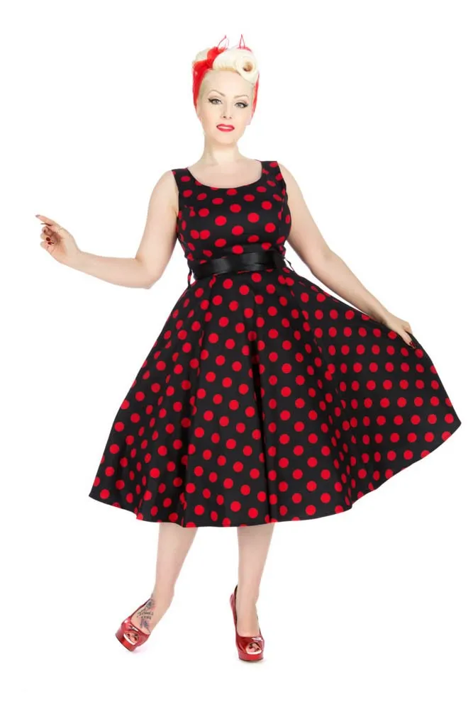 Black & Red Polka Dot Swing Dress sold by Modcloth product image thumbnail 2