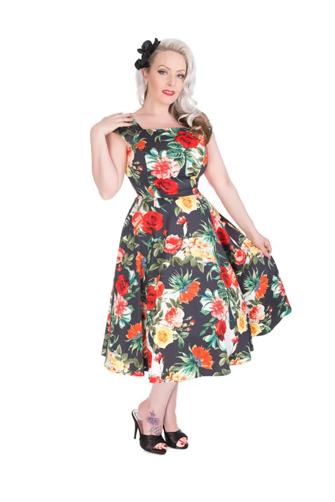 Graceful Rose Swing Dress sold by Modcloth
