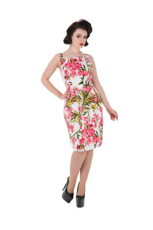 Pink Floral Wiggle Dress sold by Modcloth