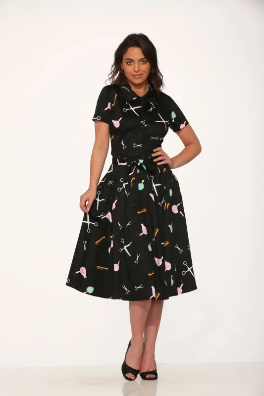 Black Beauty Salon Top & Skirt sold by Modcloth