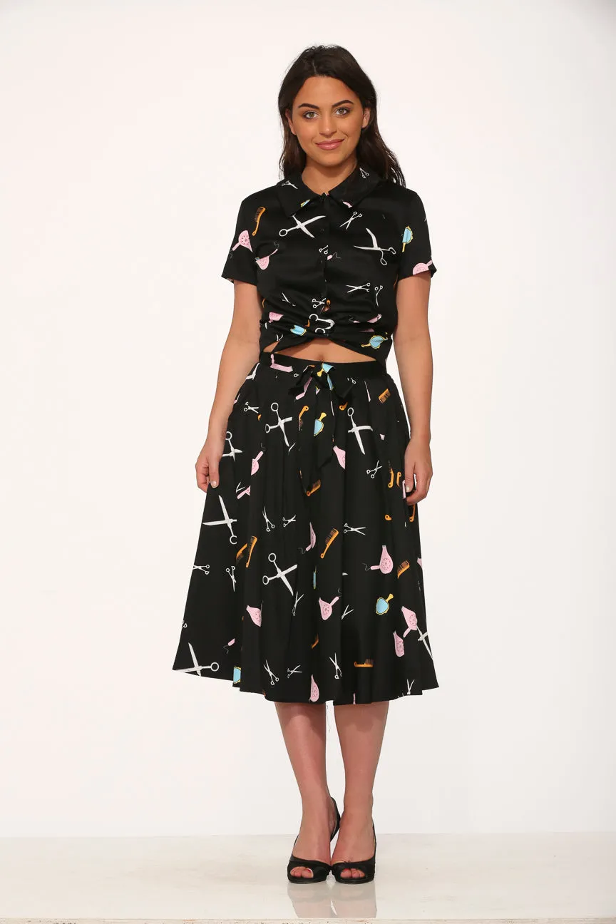 Black Beauty Salon Top & Skirt sold by Modcloth product image thumbnail 2