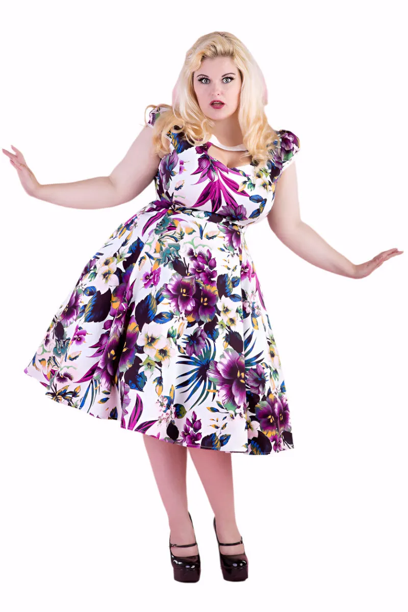 Pansies Floral Swing Dress sold by Modcloth