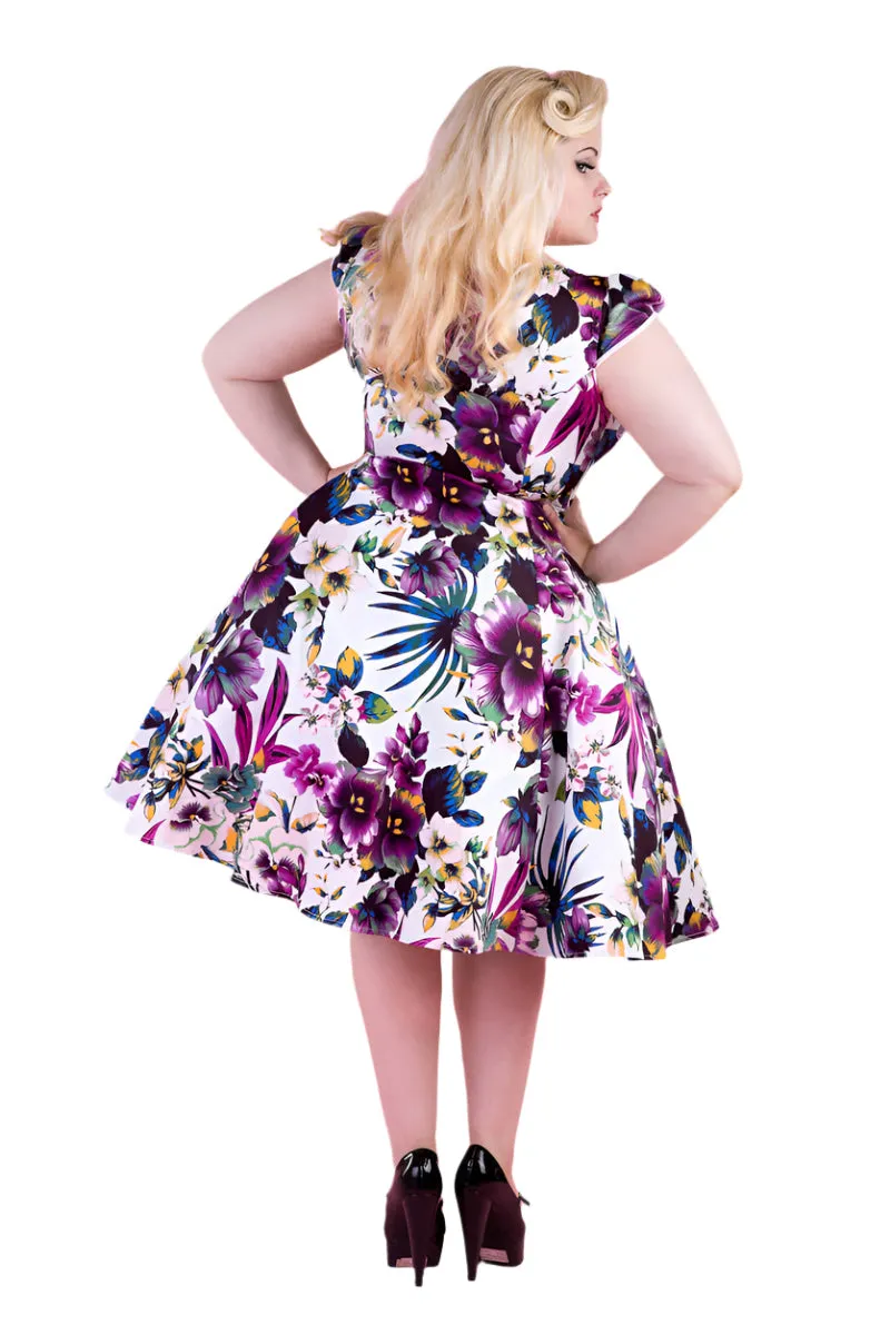 Pansies Floral Swing Dress sold by Modcloth product image thumbnail 2