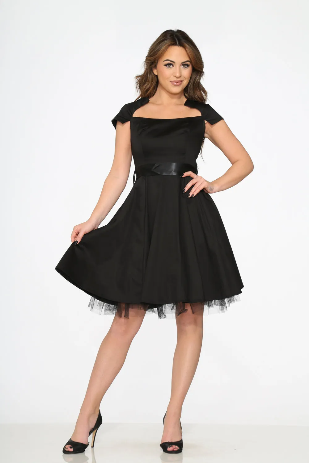 Black Swing Dress sold by Modcloth
