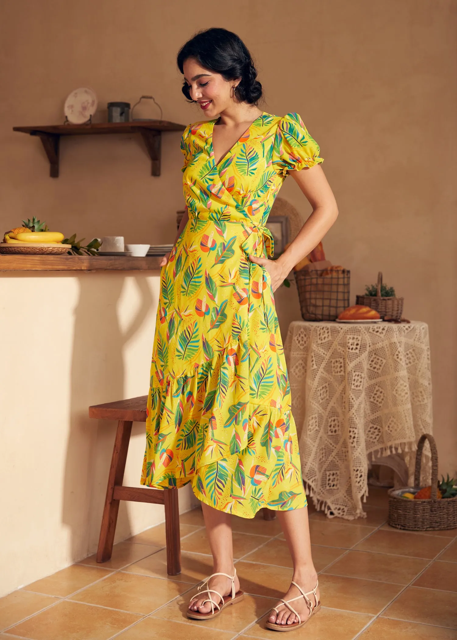 Air of Elegance Wrap Dress sold by Modcloth product image thumbnail 3