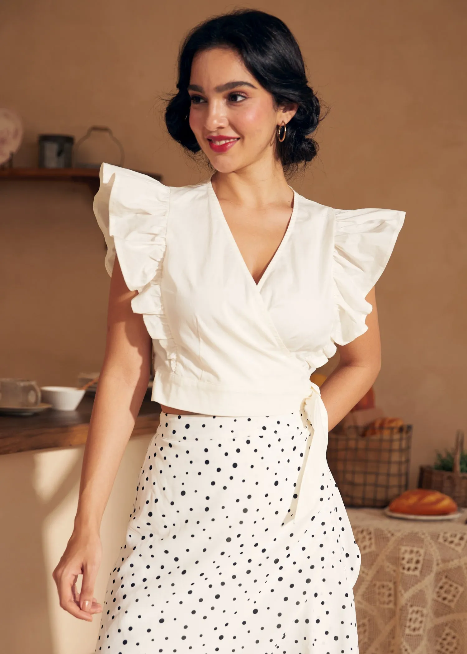 Wrapped in Ruffles Top sold by Modcloth