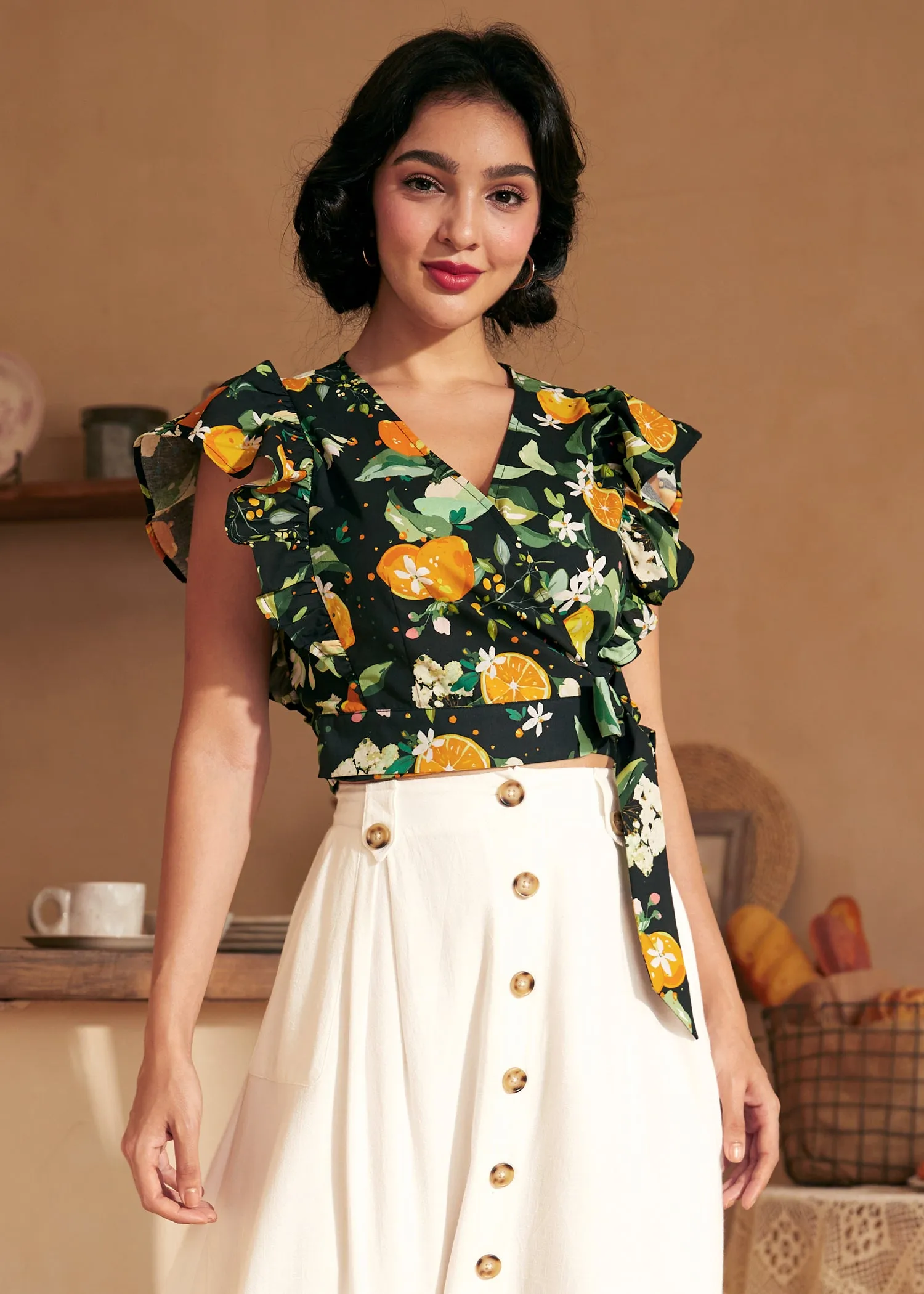 Wrapped in Ruffles Top sold by Modcloth