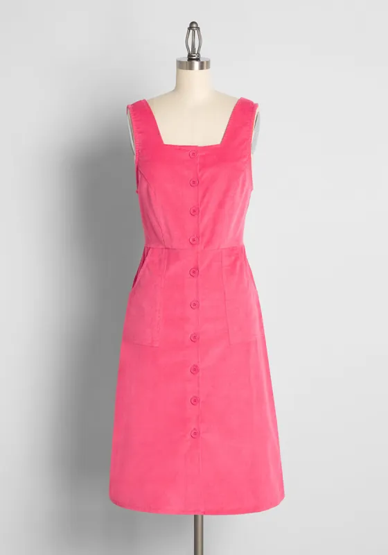 Pinny For Winning Cord Jumper sold by Modcloth