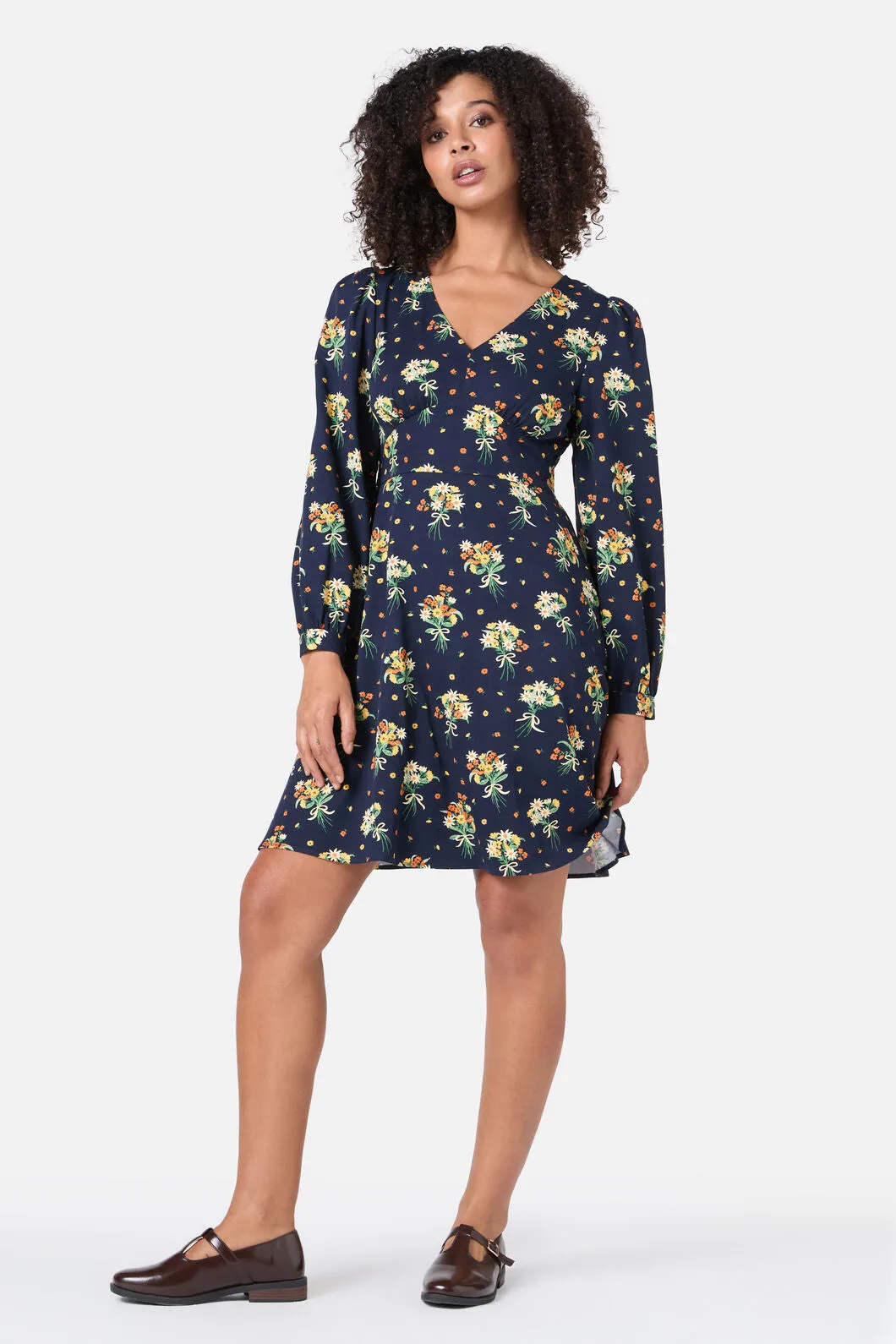 Lucia Floral Sleeved Dress sold by Modcloth product image thumbnail 2