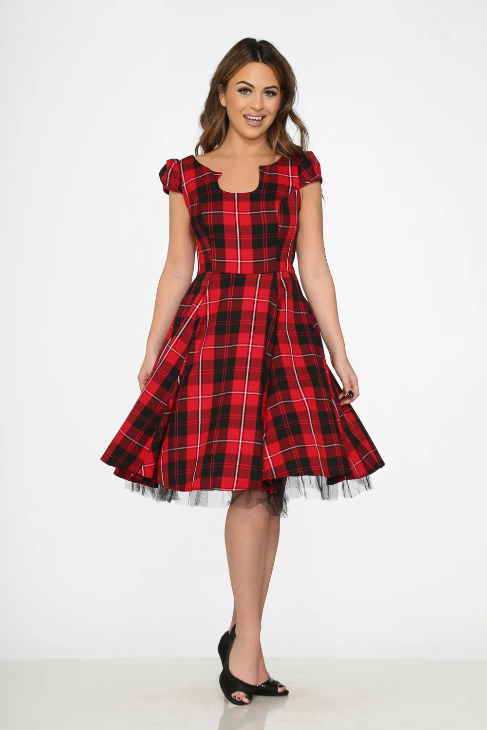 Red Plaid Swing Dress sold by Modcloth product image thumbnail 5