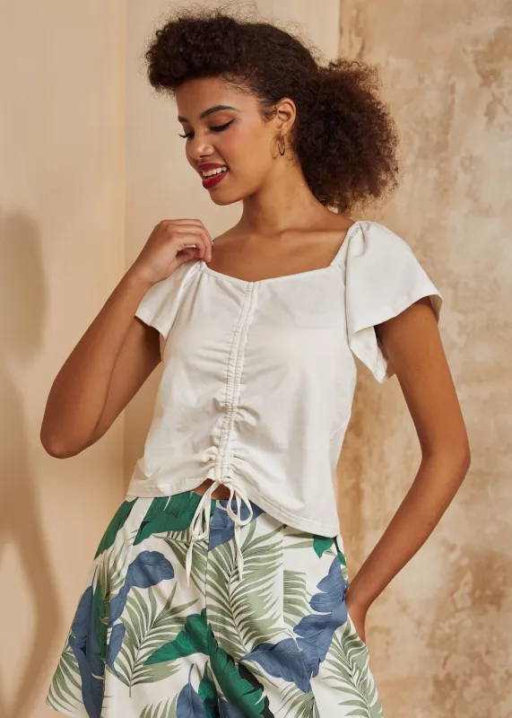 The Ruching Romance Top sold by Modcloth