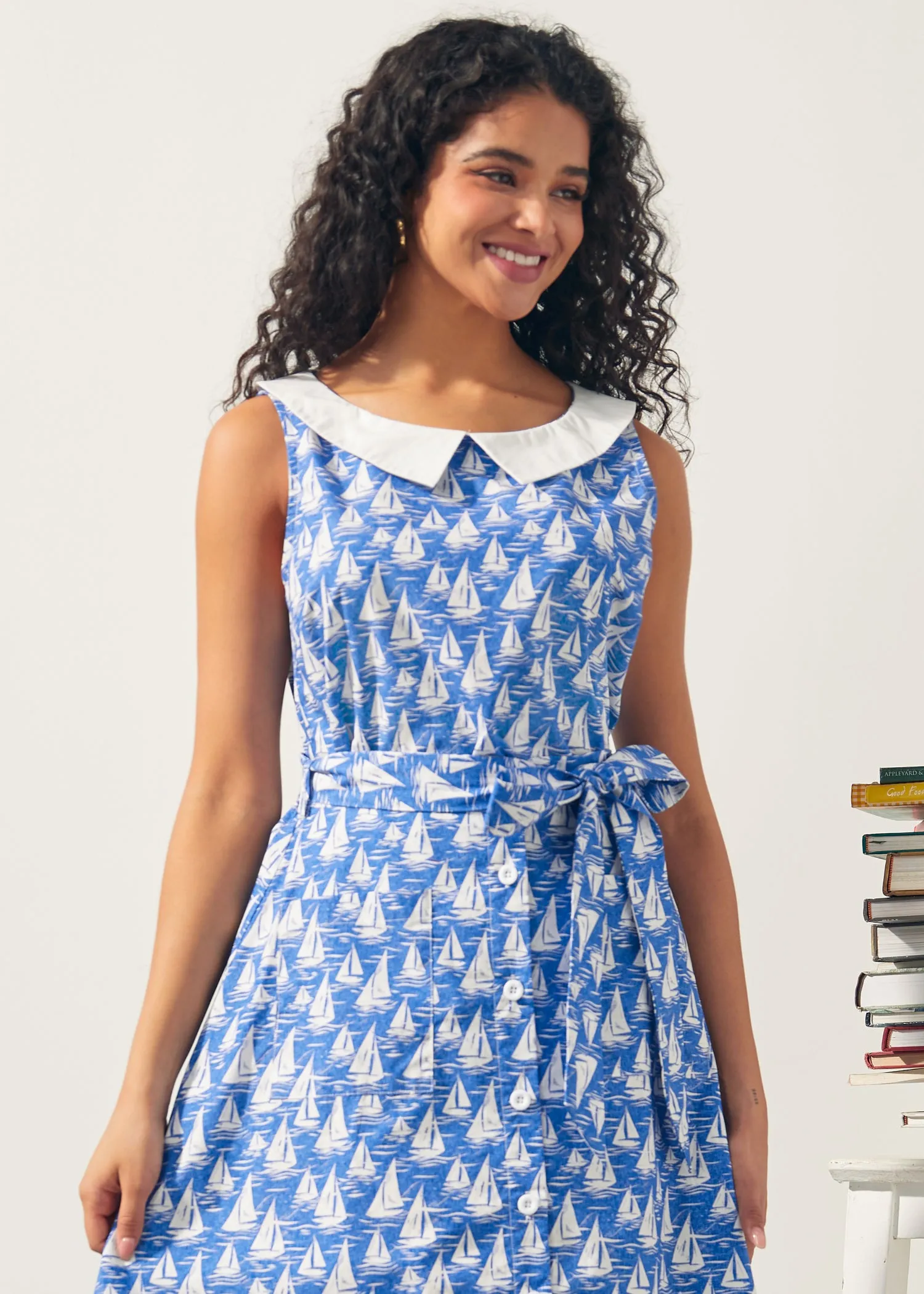 The Class Act Collar Top sold by Modcloth