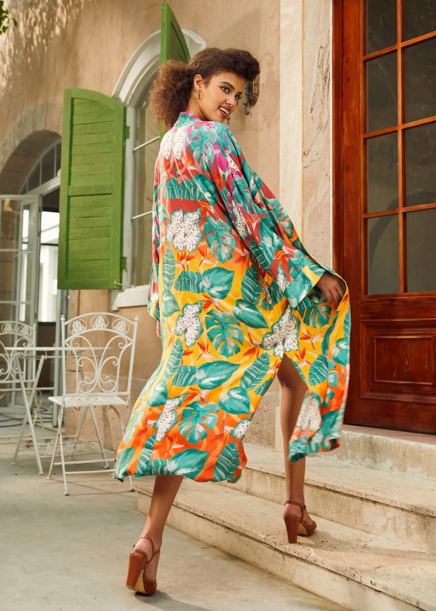 Old School Opulence Kimono sold by Modcloth