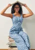 A Playful Bouquet Button-Front Jumpsuit sold by Modcloth