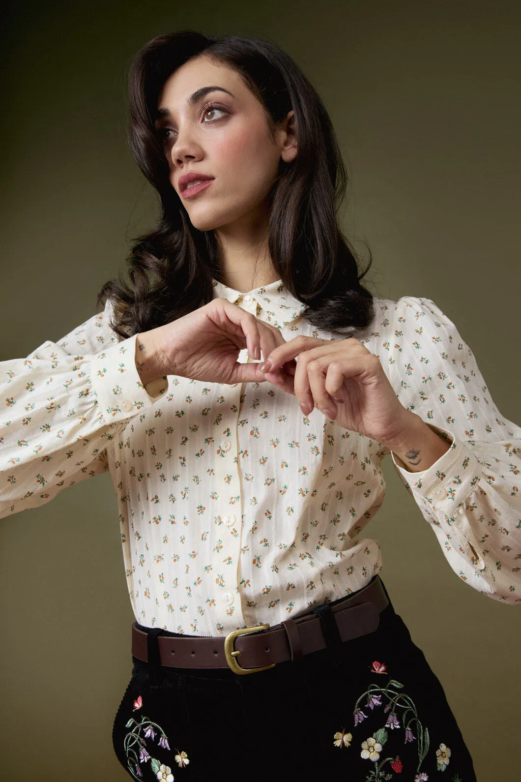 Lana Ditsy Floral Blouse sold by Modcloth