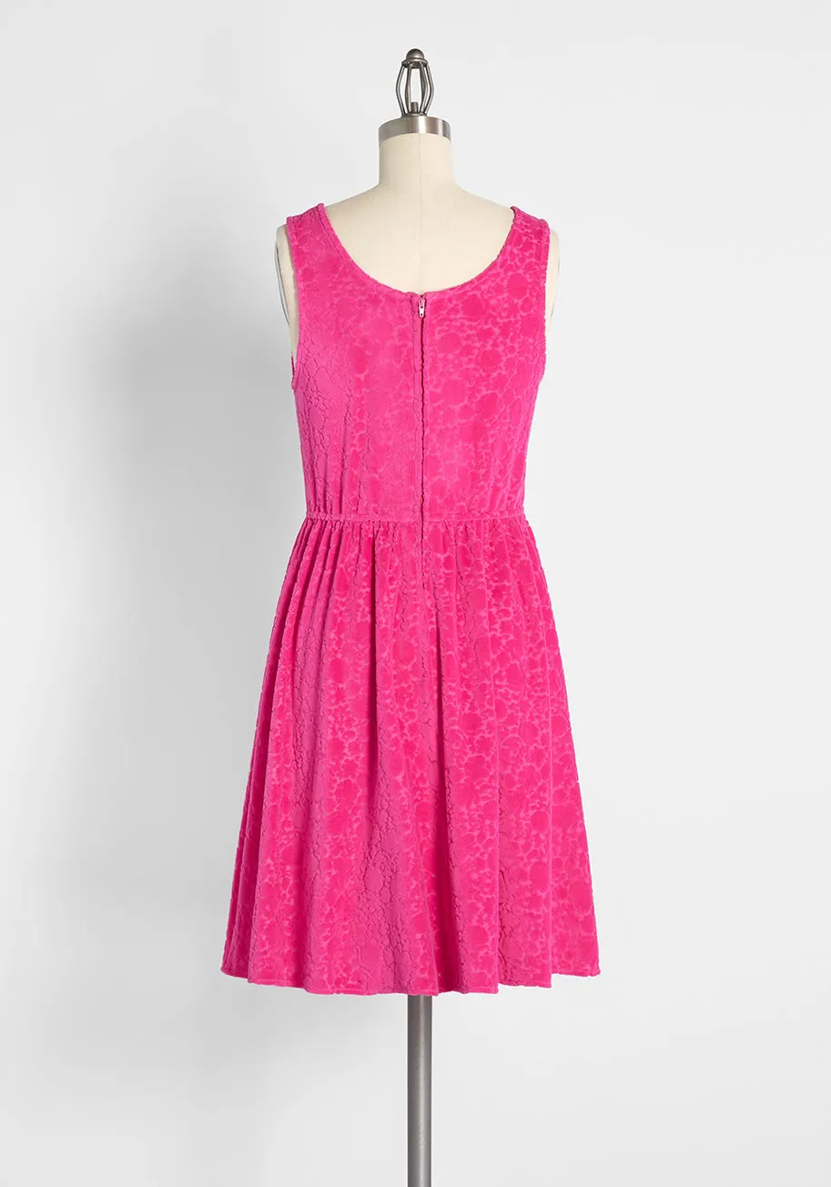 Optimistic Effect Velour Sleeveless Dress Sweet Berry sold by Modcloth product image thumbnail 2