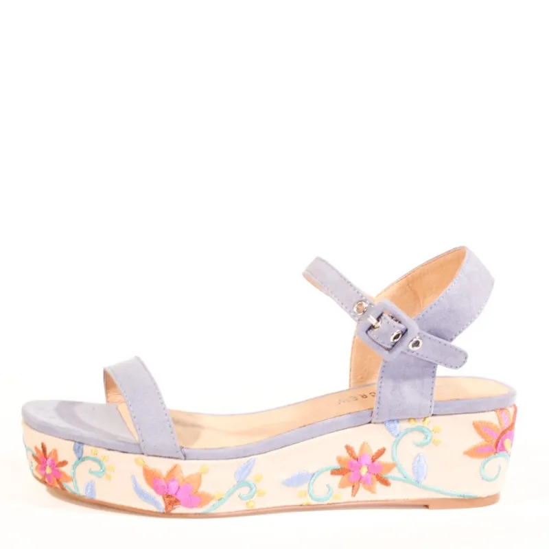 Friday Embroidered Wedged Sandals sold by Modcloth