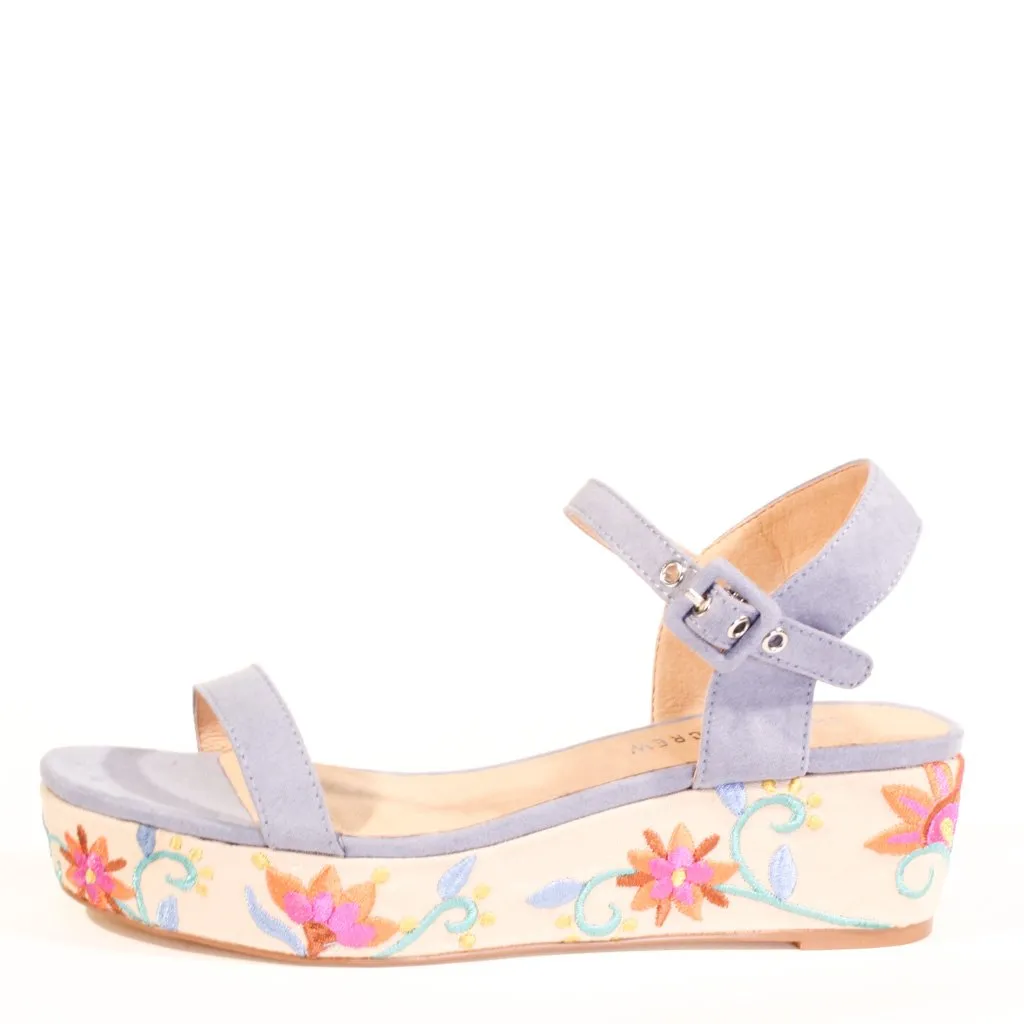Friday Embroidered Wedged Sandals sold by Modcloth
