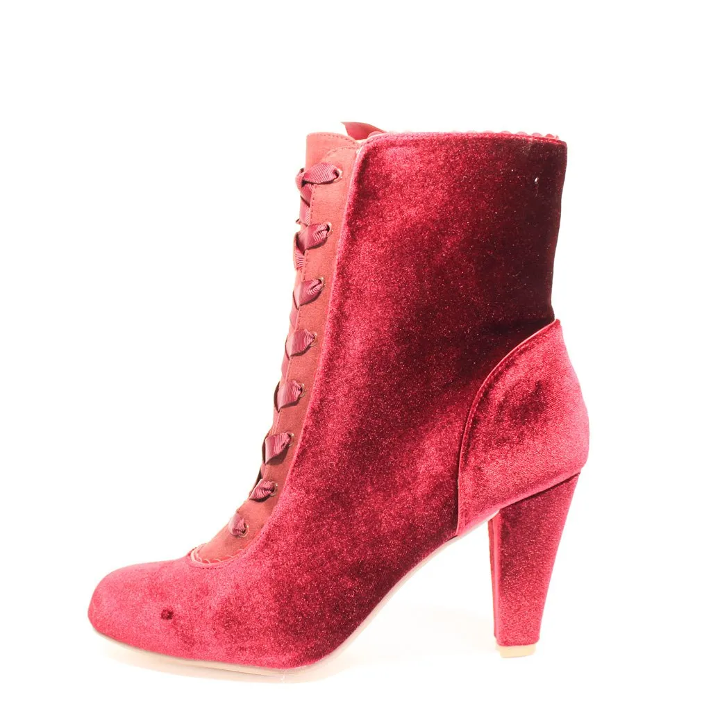 Victoria Velvet Booties sold by Modcloth