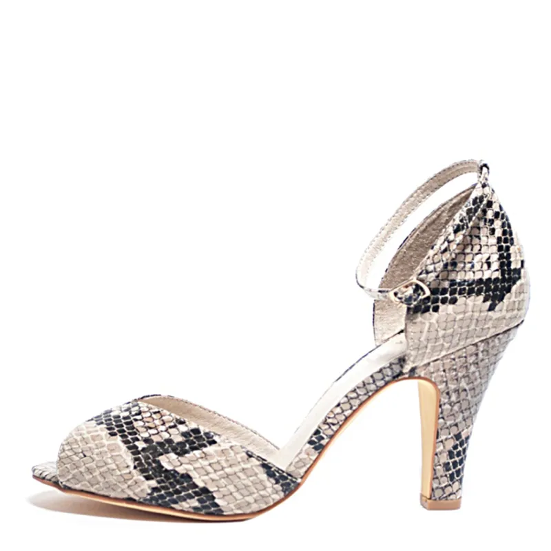 Lola Snake Heels sold by Modcloth