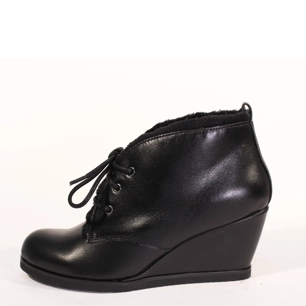 Toronto Leather Wedged Booties sold by Modcloth product image thumbnail 2