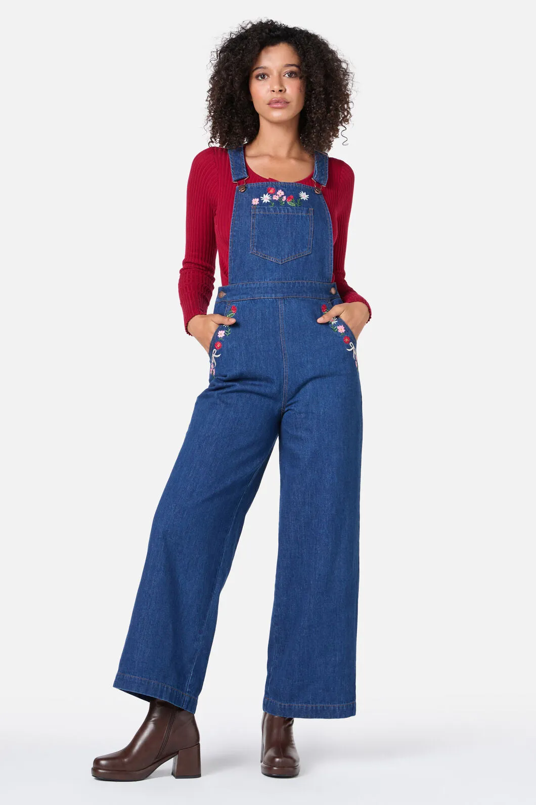 Flower Bow Embroidered Overall sold by Modcloth product image thumbnail 2