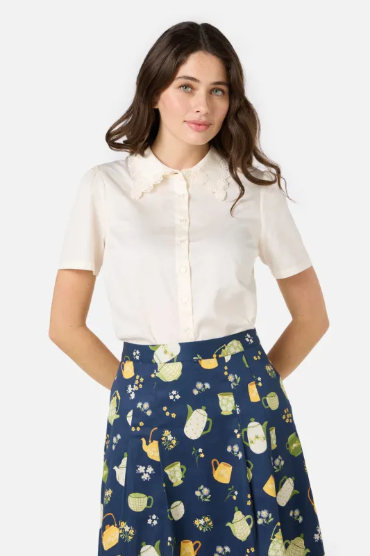 Lacey Collar Blouse sold by Modcloth