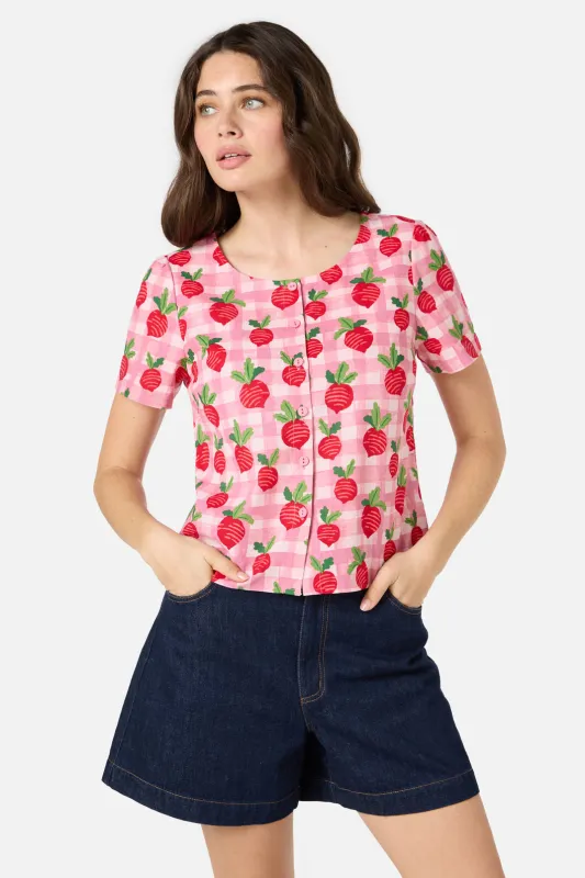 Radish Picnic Top sold by Modcloth