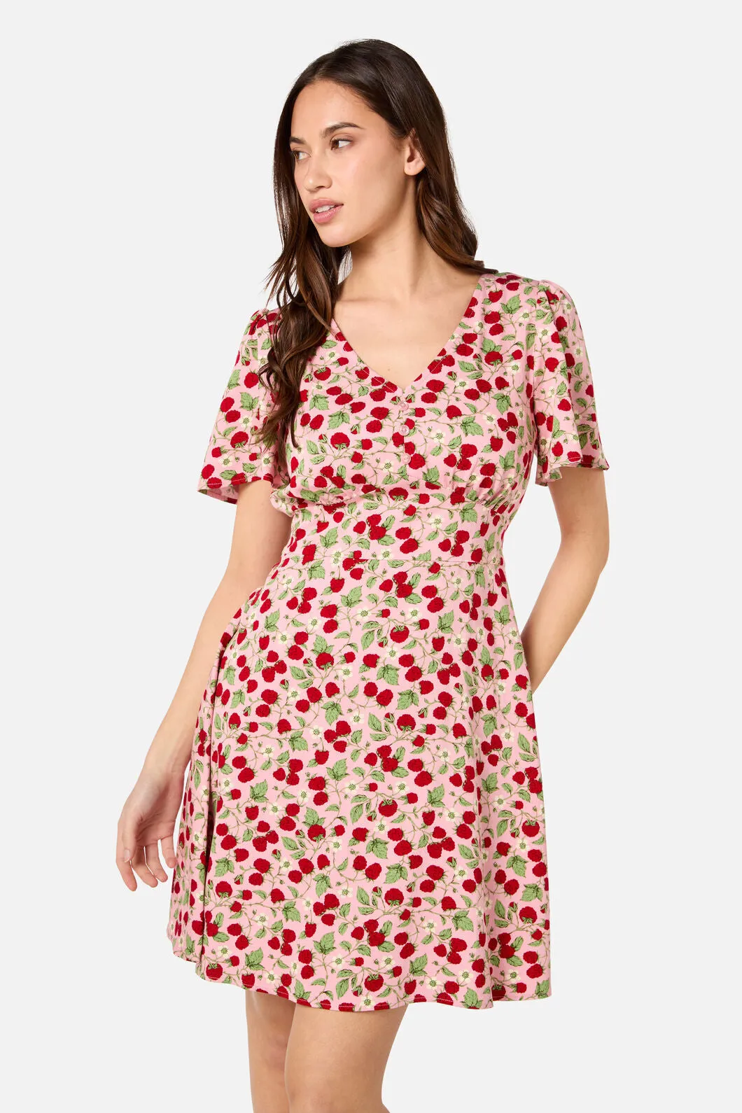 Raspberry Mini Dress sold by Modcloth product image thumbnail 4