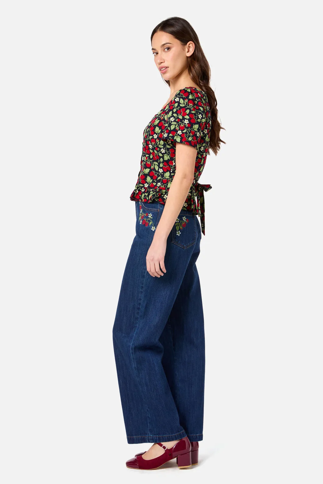 Raspberry Short Sleeve Top sold by Modcloth product image thumbnail 5