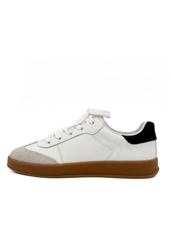 Moldova Leather Tennis Sneakers White sold by Modcloth