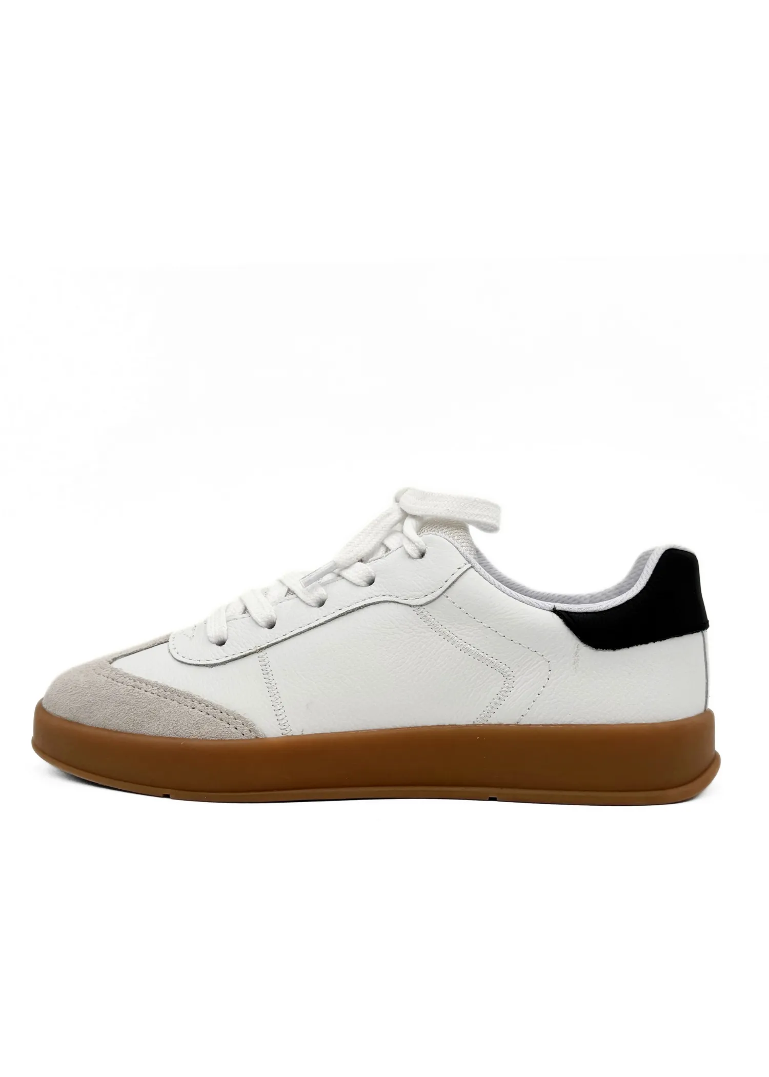 Moldova Leather Tennis Sneakers White sold by Modcloth