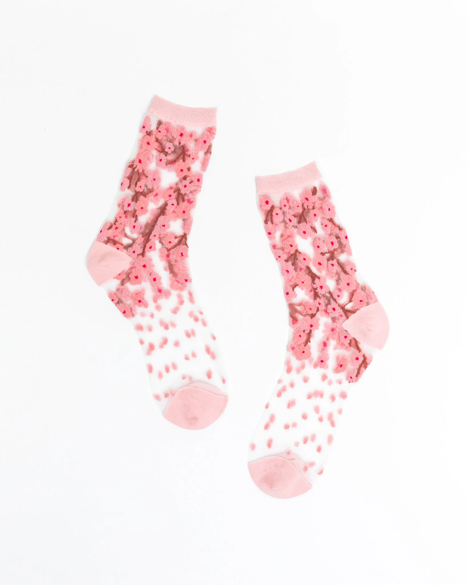 Cherry Blossom Sheer Crew Sock sold by Modcloth product image thumbnail 2