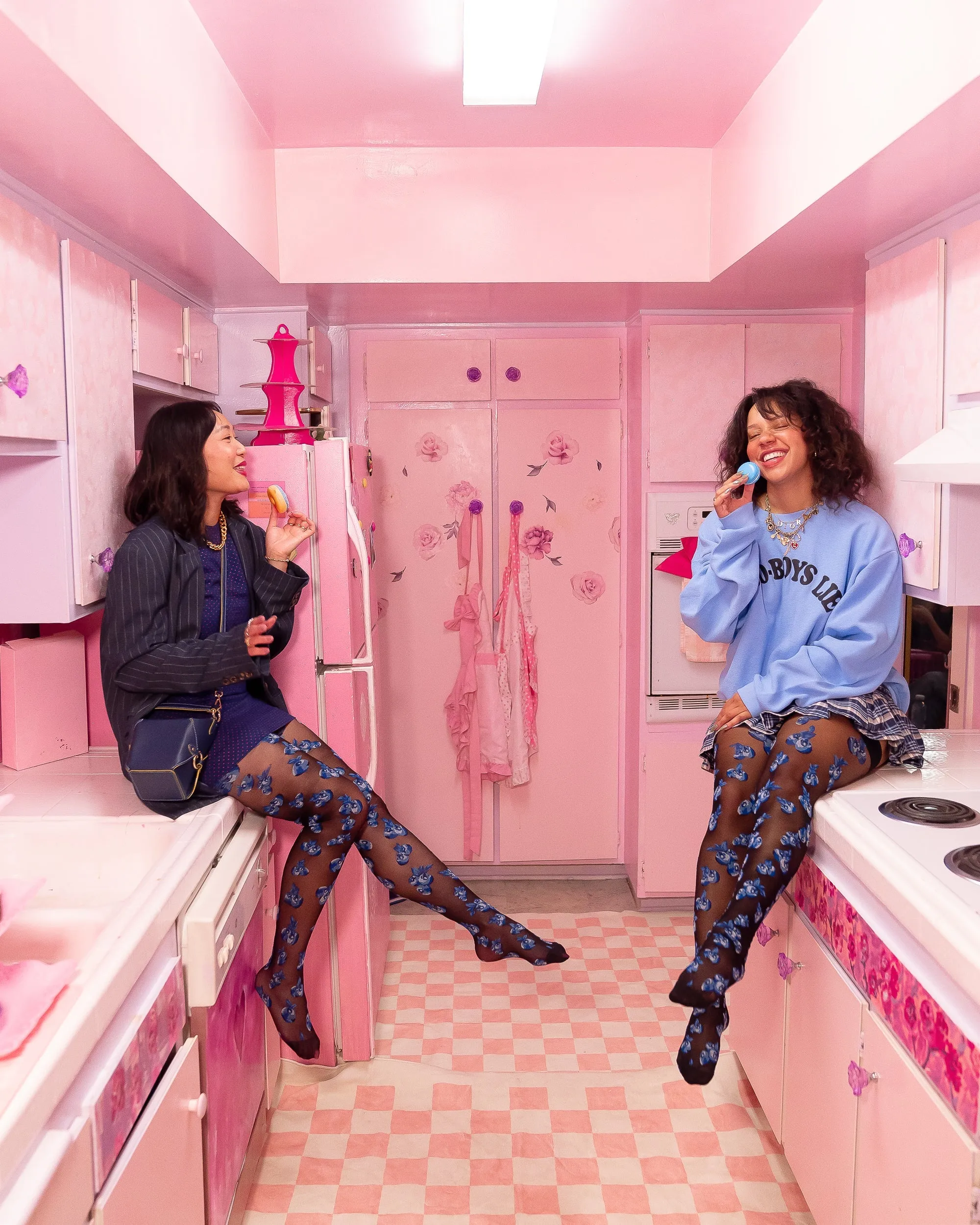 Blueberry Black Sheer Thigh High Stockings sold by Modcloth product image thumbnail 4