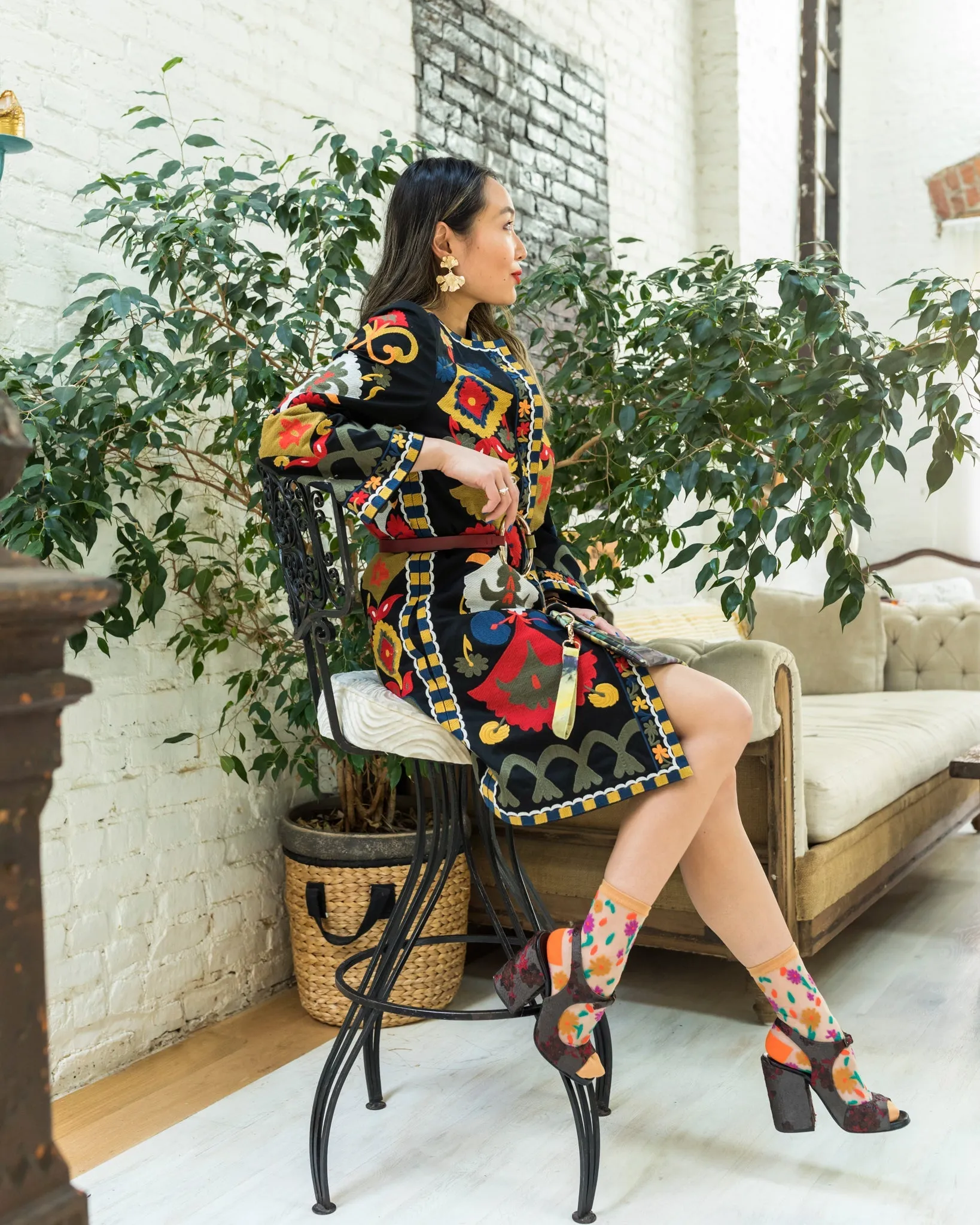 Ditsy Floral Sheer Ankle Sock sold by Modcloth product image thumbnail 4