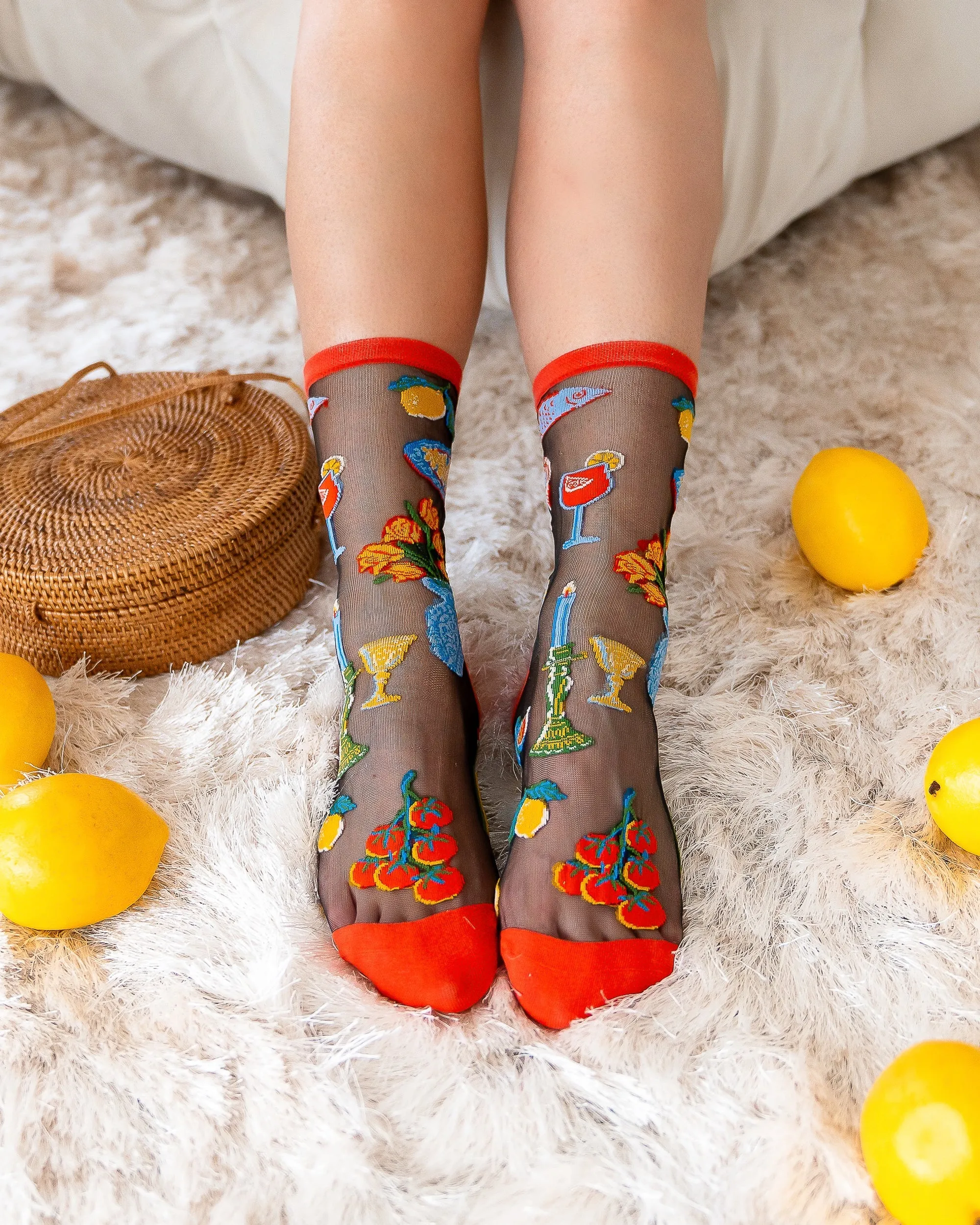 La Dolce Vita Black Sheer Crew Sock sold by Modcloth product image thumbnail 3