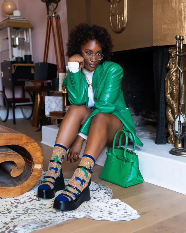 Horses and Chains Sheer Crew Sock sold by Modcloth