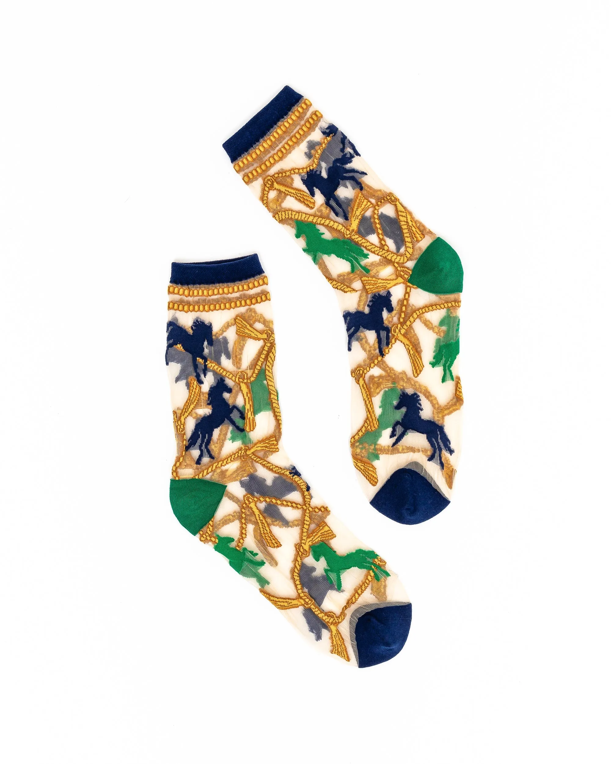Horses and Chains Sheer Crew Sock sold by Modcloth product image thumbnail 3