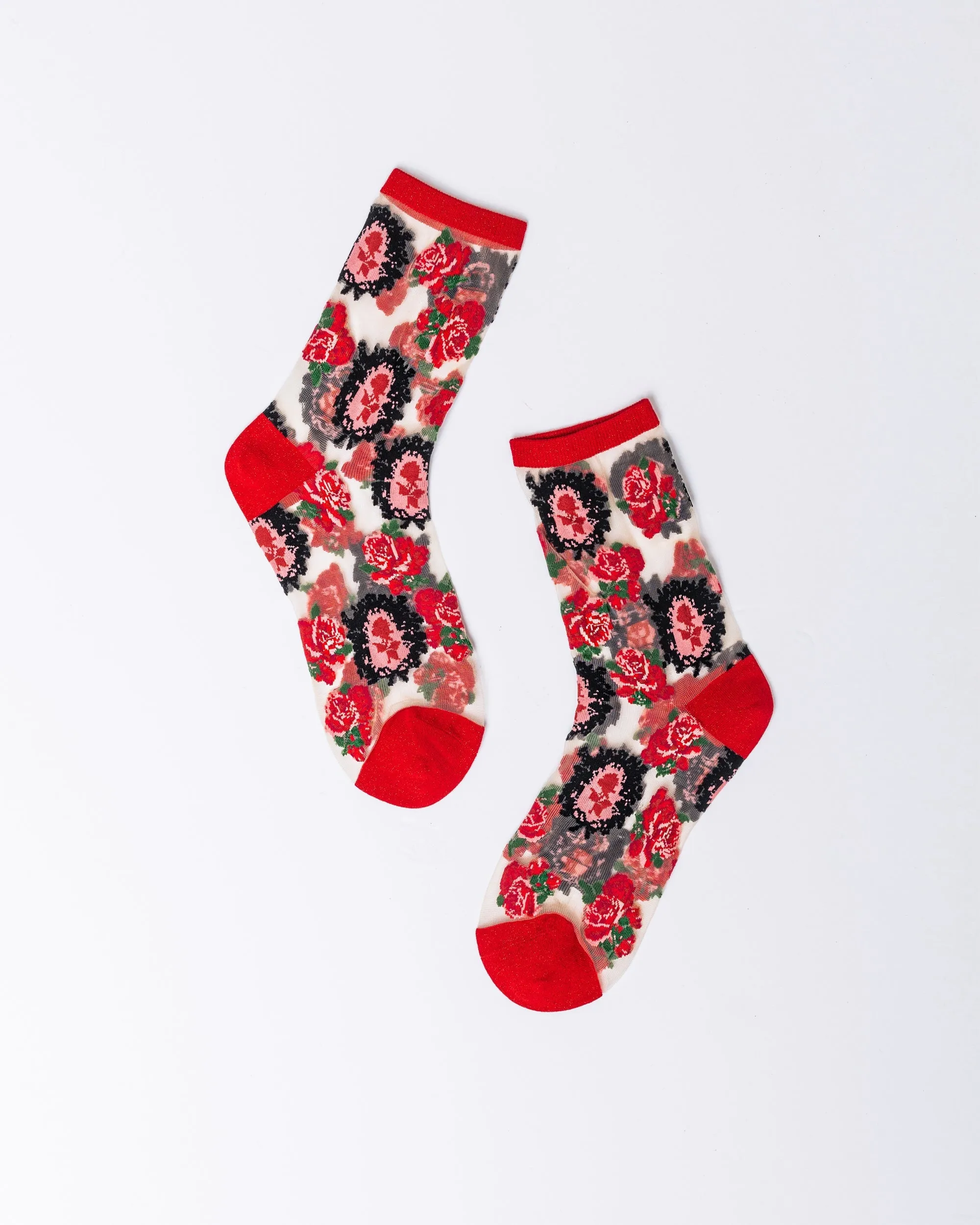 Cameo Rose Sheer Crew Sock sold by Modcloth product image thumbnail 2