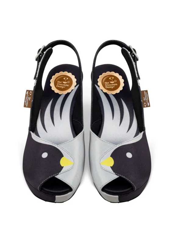 Chocolaticas® Black Birds Women's Sandal sold by Modcloth