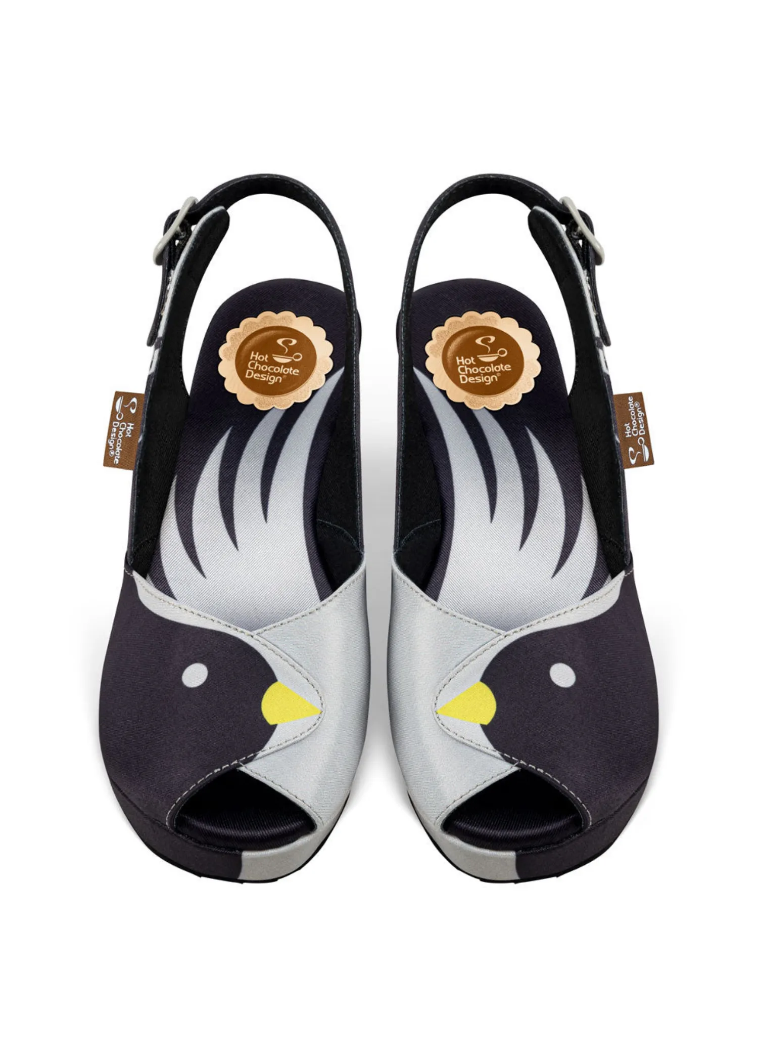 Chocolaticas® Black Birds Women's Sandal sold by Modcloth