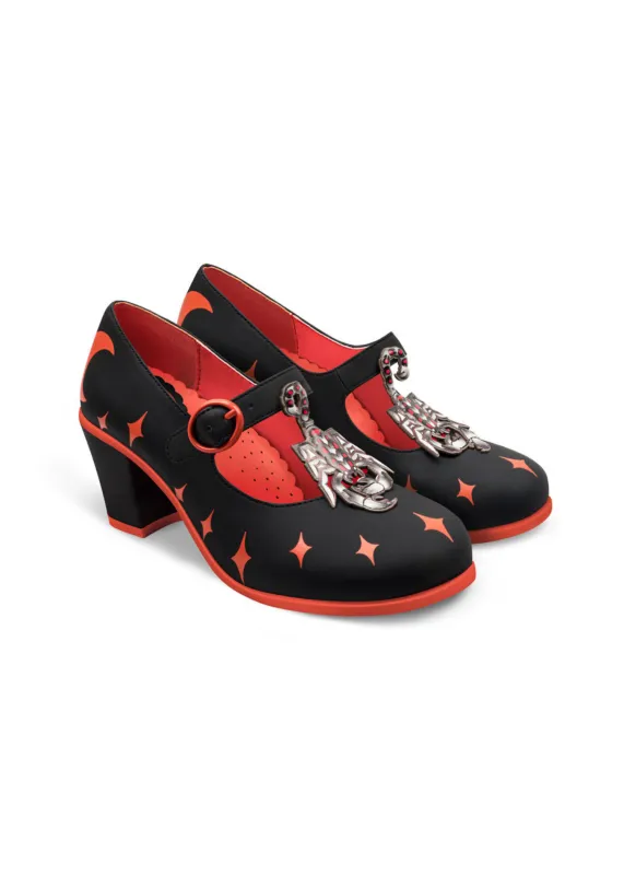 Chocolaticas® Mid Heels Scorpio Women's Mary Jane Pump sold by Modcloth