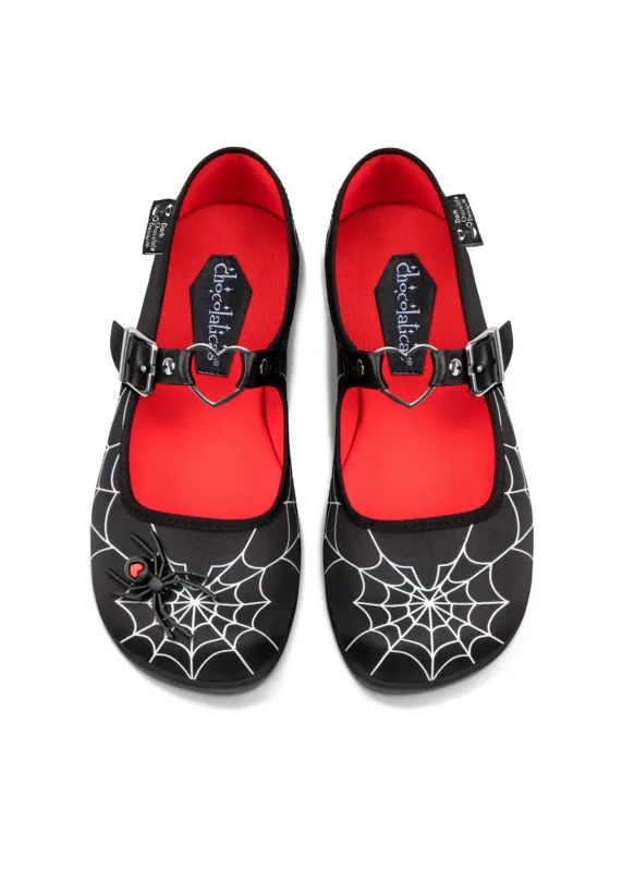 Chocolaticas® Widow Heart Women's Mary Jane Flat sold by Modcloth