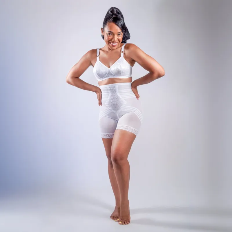 Style 6209 | Breathable High Waist Thigh Slimmer | No Roll Power Mesh Hourglass Shaper |  Firm to Extra Firm Support sold by Modcloth