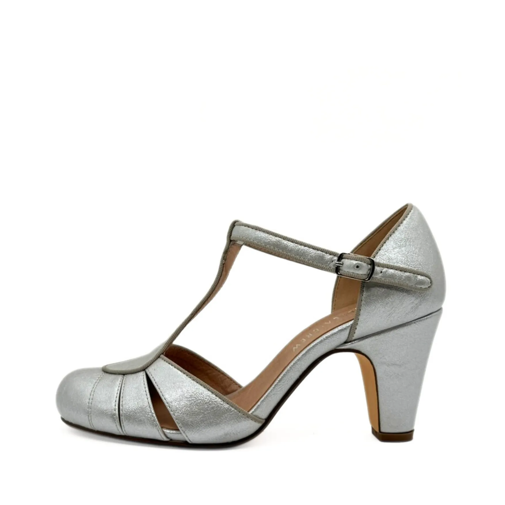 Mulberry Metallic T-Strap Heels sold by Modcloth product image thumbnail 2