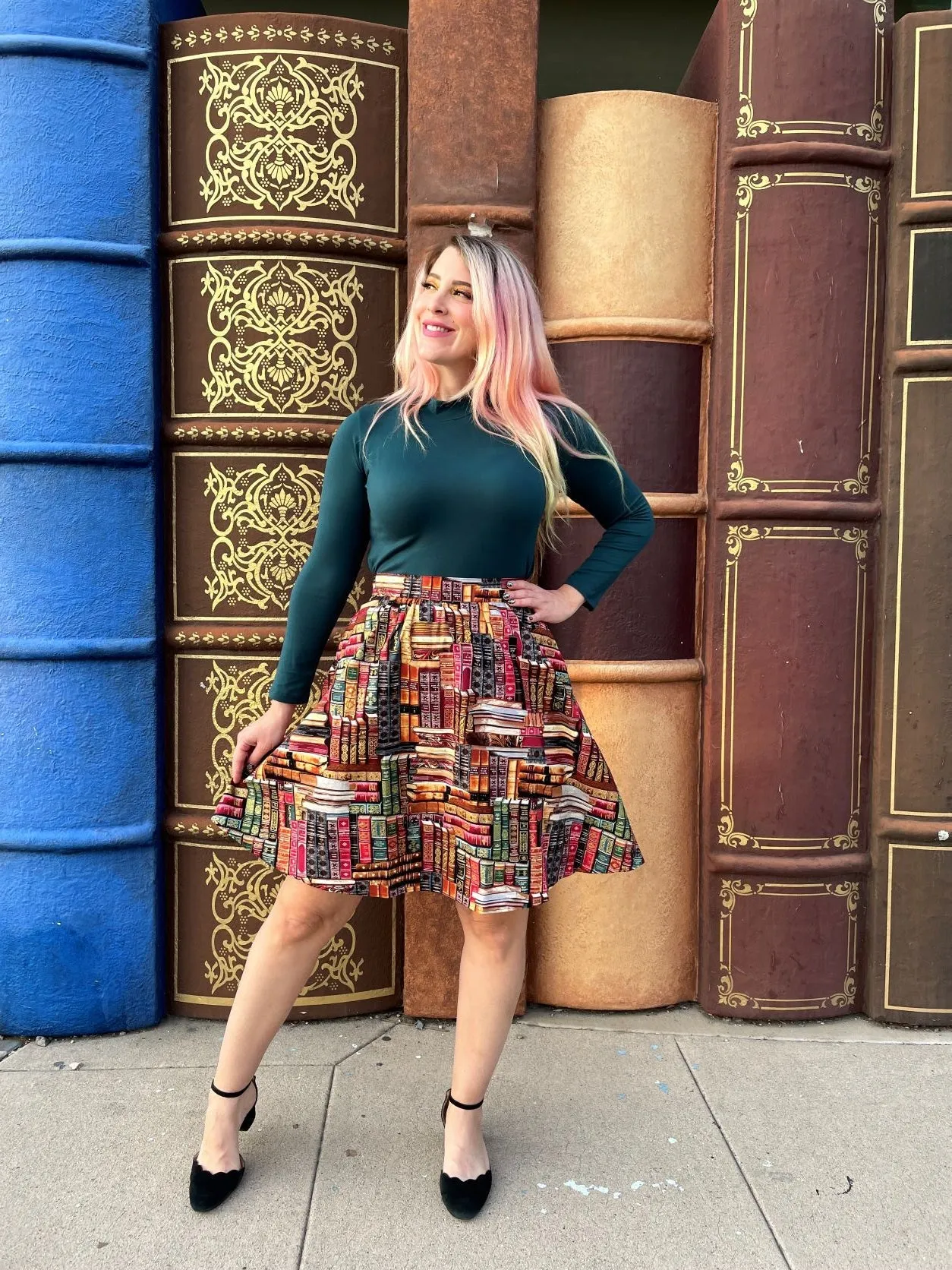 Hunter Green Mock Neck Top sold by Modcloth product image thumbnail 4